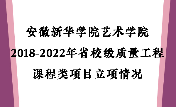 betway88西汉姆网页betway88西汉姆网页2018-2022年省校级质量工程课程类项目立项情况